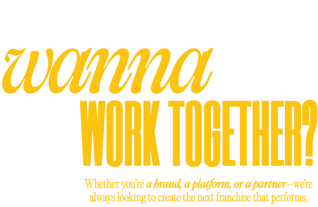Wanna Work Together Headline
